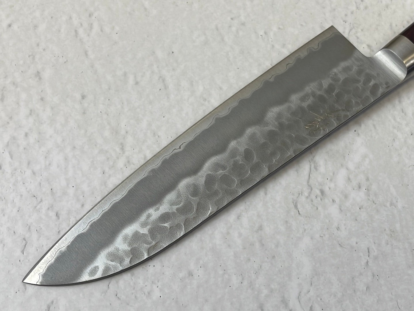 Tsunehisa Aokami Super Santoku 180mm Red Pakka Wood Handle - Made in Japan 🇯🇵