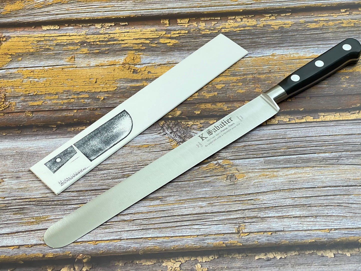 K Sabatier Authentique Ham knife 25cm - HIGH CARBON STEEL  250mm Made In France