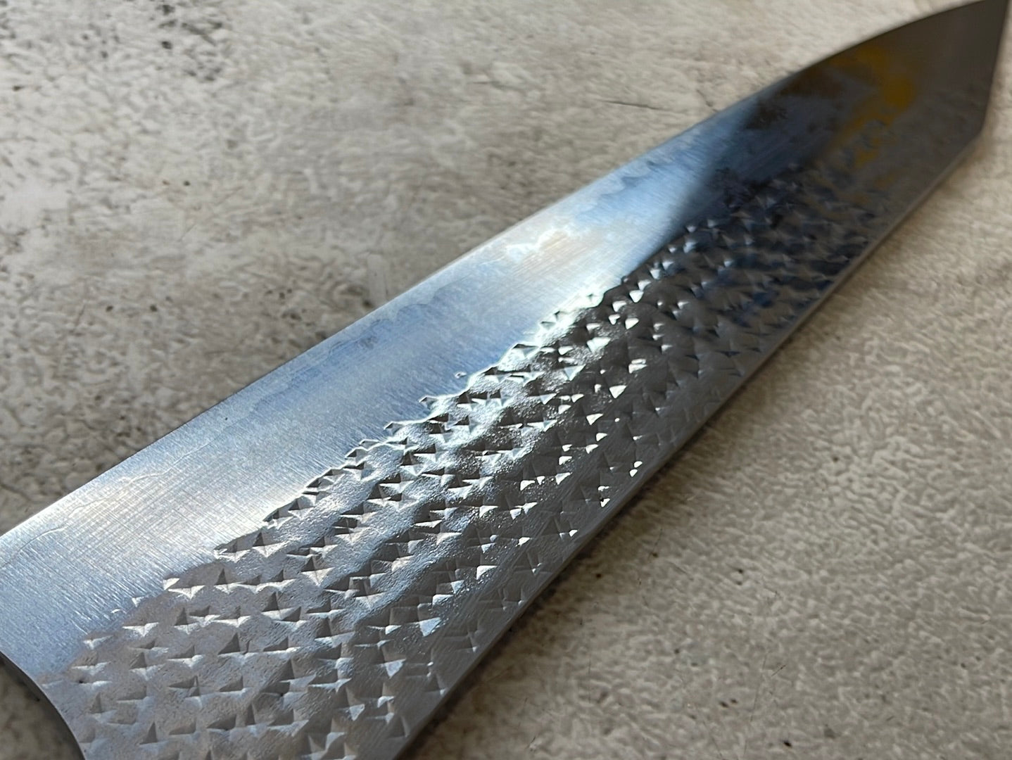 Yu Kurosaki R2(SG2) Hammered SENKO-EI WA RS8H Japanese Gyuto 240mm with Brown-Ring Octagonal Handle