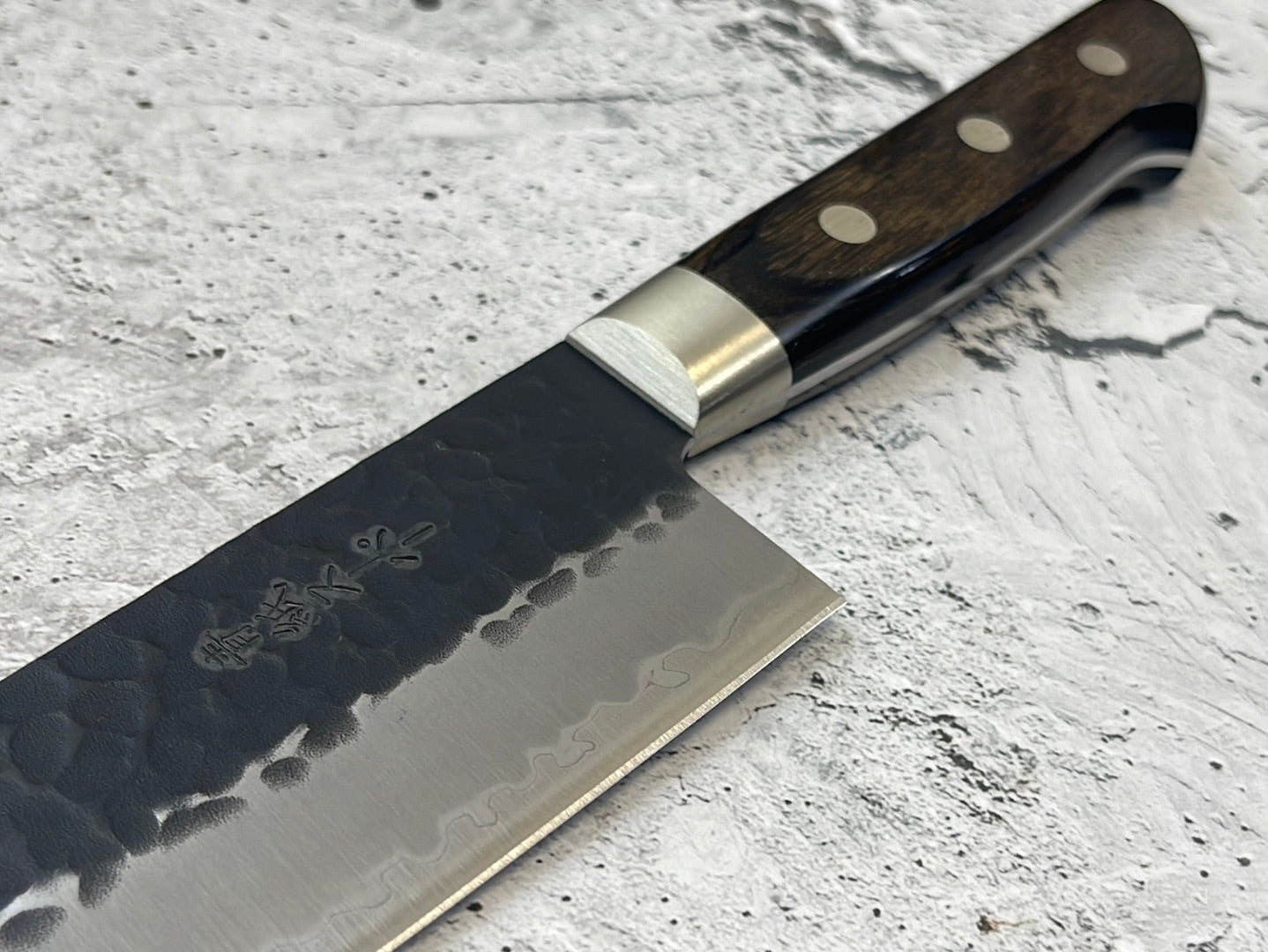 Tsunehisa Aogami Super Gyuto Knife 210mm  Brown Pakka Wood Handle - Made in Japan 🇯🇵