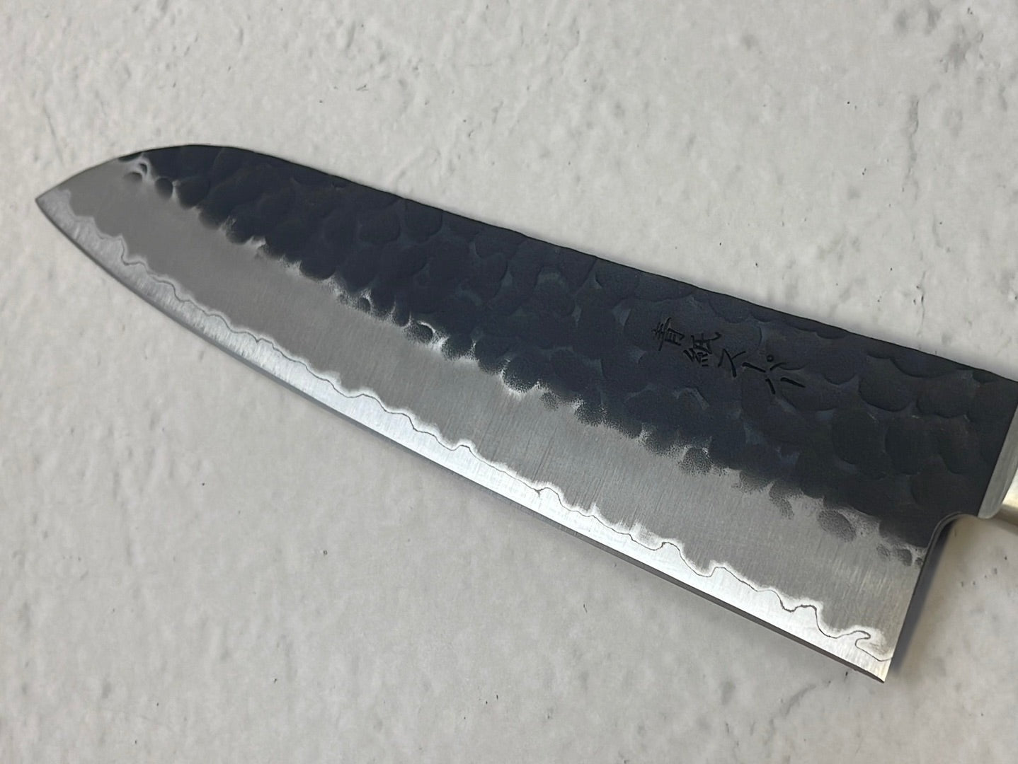 Tsunehisa AS Stainless Santoku Knife 180mm - Made in Japan 🇯🇵 Brown Pakka Wood Handle