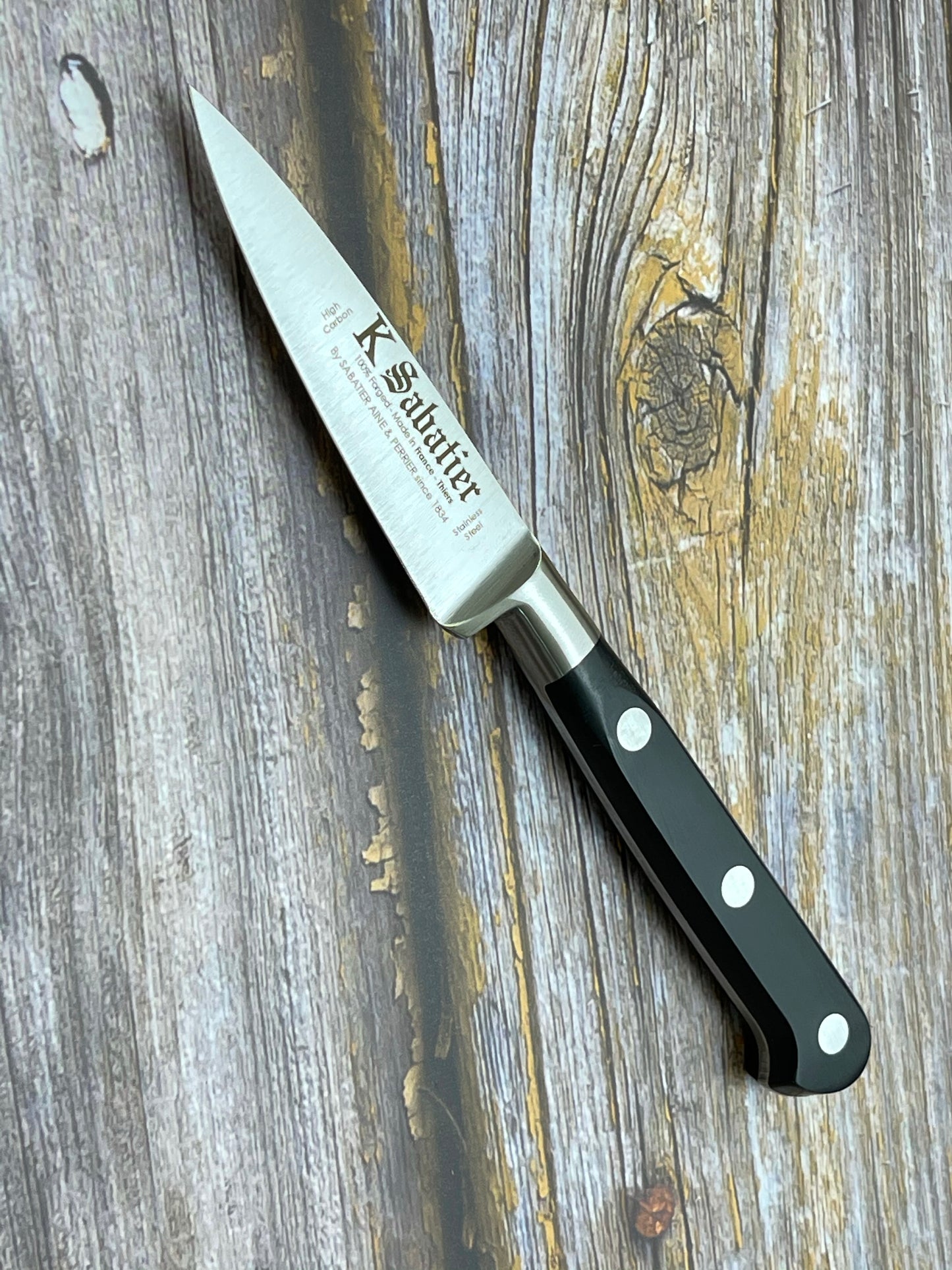 K Sabatier Authentique Paring Knife 80mm - HIGH CARBON STEEL Made In France