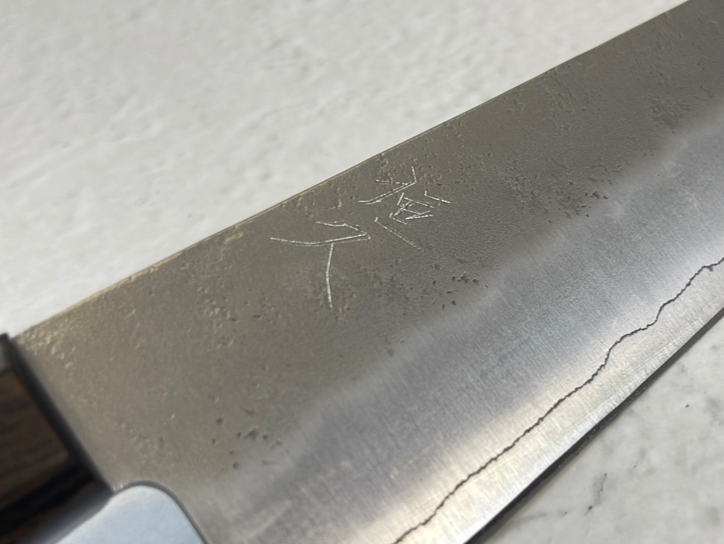 Tsunehisa G3 Nashiji Brown Santoku 180mm - Made in Japan 🇯🇵