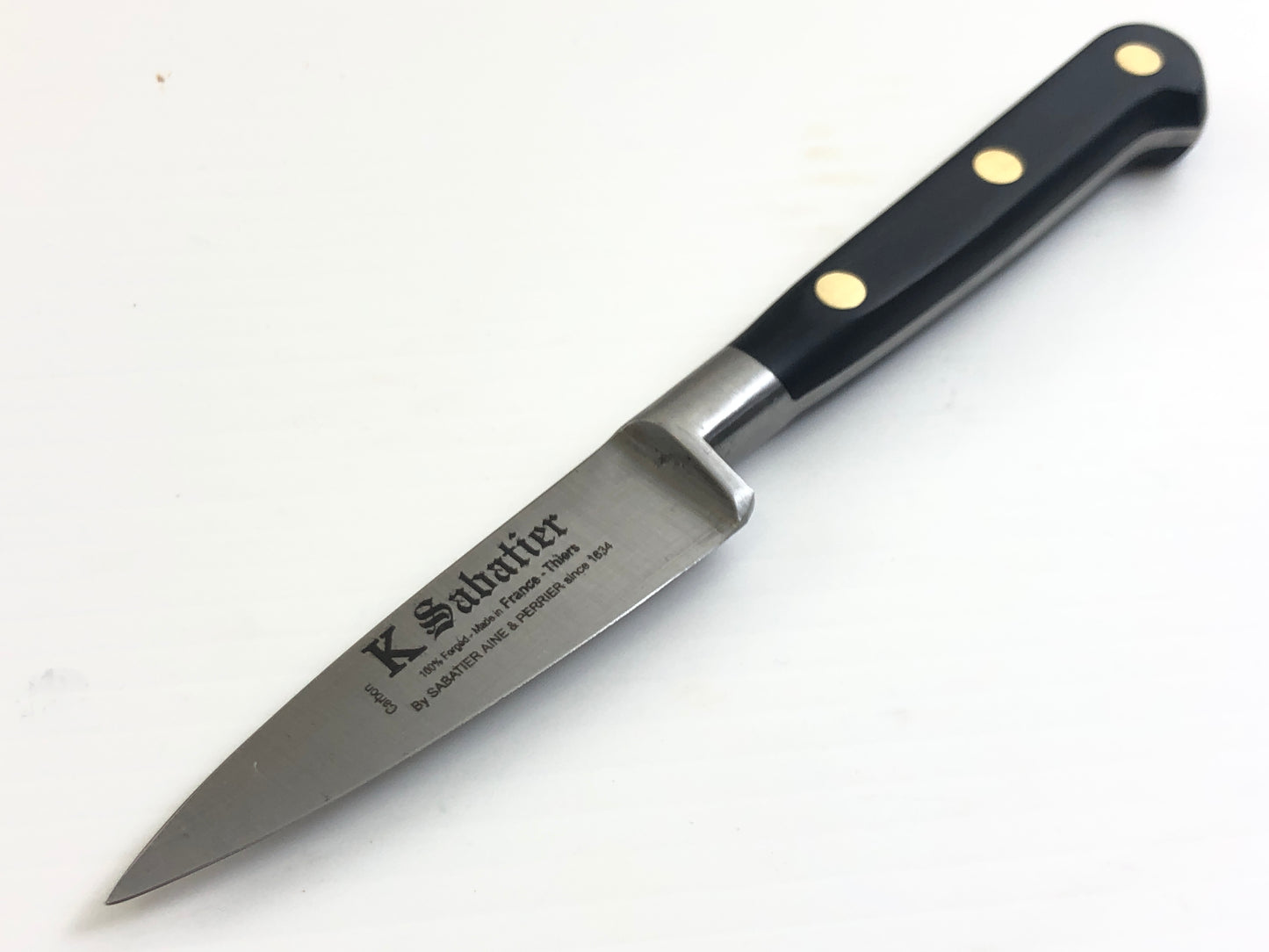 K Sabatier Paring Knife 80mm - CARBON STEEL Made In France