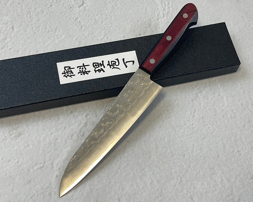 Tsunehisa G3 Nashiji Red Gyuto 180mm - Made in Japan 🇯🇵
