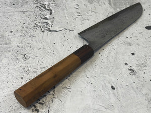 SanMai Santoku 180mm Nashiji Etched, Jatiwood & Rosewood Handle by Kitchen Knives ID