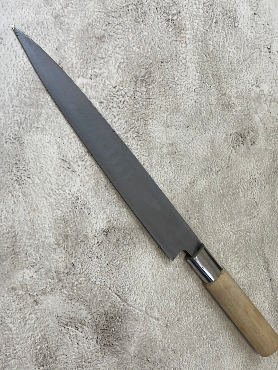 Vintage Japanese Yanagiba Knife 200mm Made in Japan 🇯🇵 Carbon Steel 1092