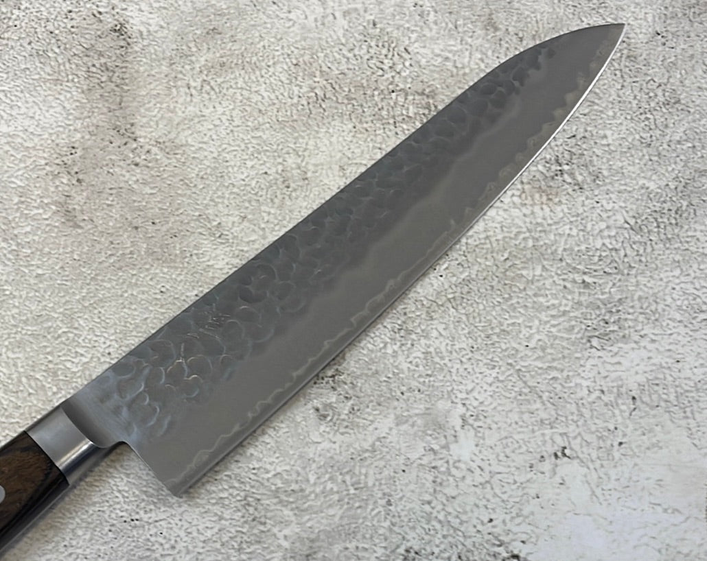 Tsunehisa Aokami Super Gyuto 240mm Brown Pakka Wood Handle - Made in Japan 🇯🇵