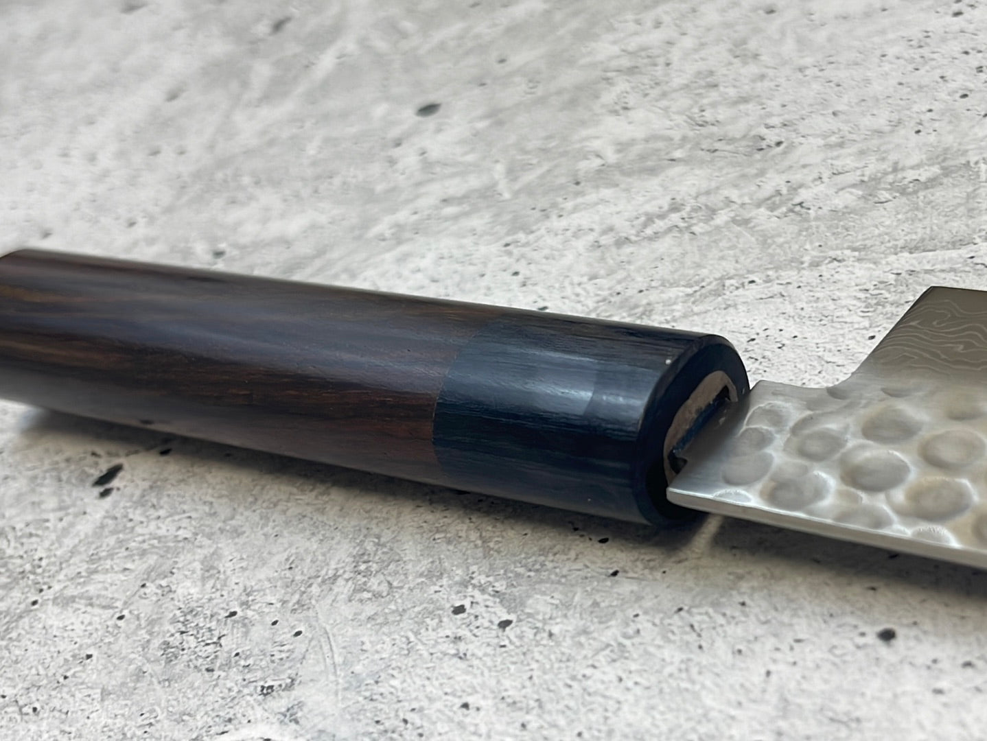 Tsunehisa VG10 Suminagashi Tsuchime Santoku 185mm Rosewood Handle Made in Japan 🇯🇵