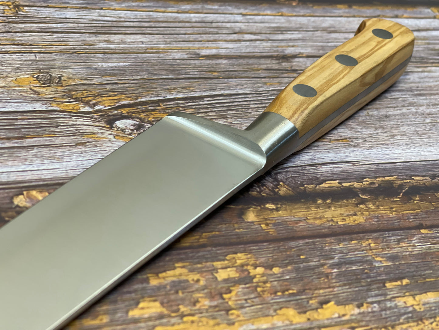 K Sabatier Chef Knife 200mm - HIGH CARBON STEEL - OLIVE WOOD HANDLE