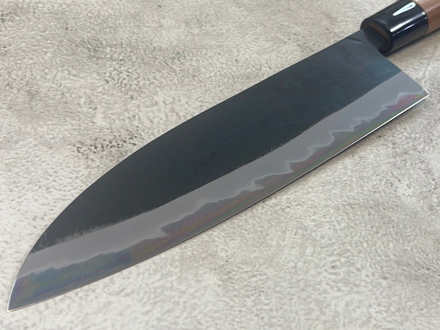 Hinokuni Shirogami #1 Santoku Knife 210mm Cherry Wood Handle - Made in Japan 🇯🇵