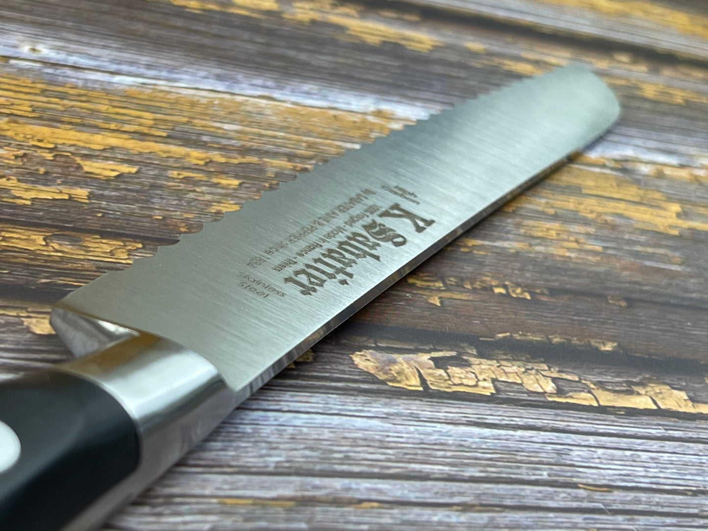 K Sabatier Authentic Bread Knife 20cm - HIGH CARBON STEEL Made In France
