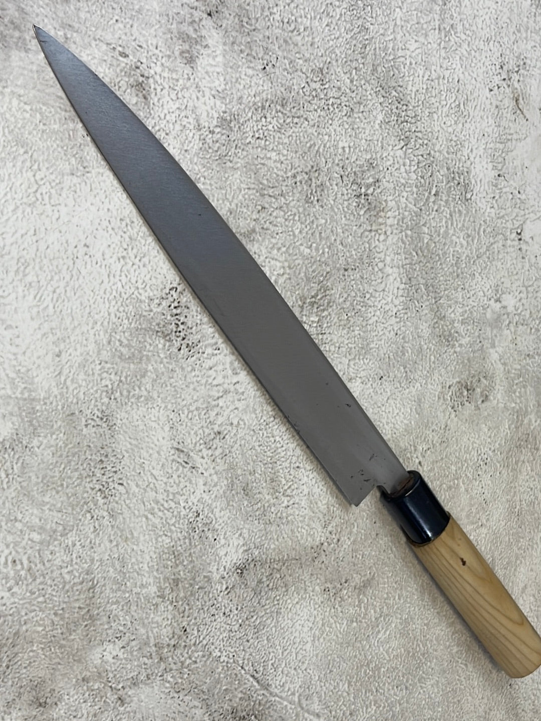 Vintage Japanese Yanagiba Knife 200mm  Made in Japan 🇯🇵 Carbon Steel 1156