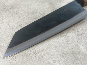Tsukasa Shiro Kuro 150mm Bunka- Shirogami Steel - Oak Octagnon Handle