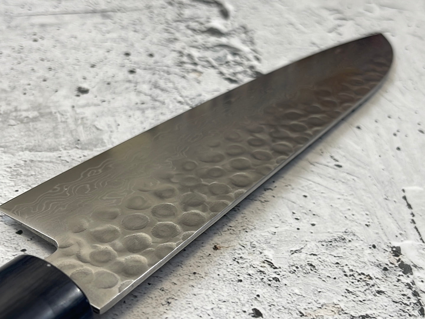 Tsunehisa VG10 Suminagashi Tsuchime Santoku 185mm Rosewood Handle Made in Japan 🇯🇵