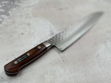 Load image into Gallery viewer, Japanese V10 Damascus Steel Tomita Gyuto Knife 180mm - Made in Sakai 🇯🇵 Japan