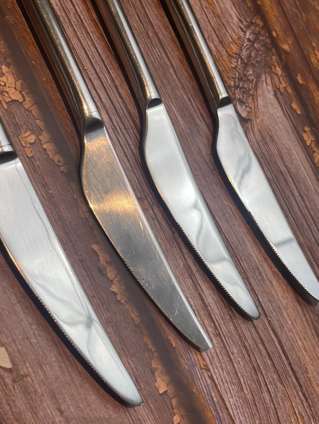 Vintage J. A. Henckles Cutlery Steak knife Set 4x  Stainless Steel Made in Germany 🇩🇪
