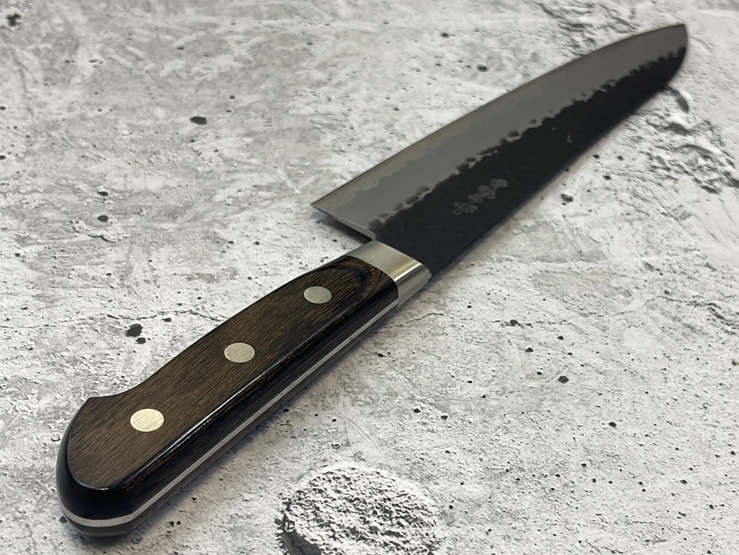 Tsunehisa Aogami Super Gyuto Knife 210mm  Brown Pakka Wood Handle - Made in Japan 🇯🇵