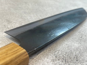 Tsukasa Shiro Kuro 165mm Santoku- Shirogami Steel - Oak Octagnon Handle