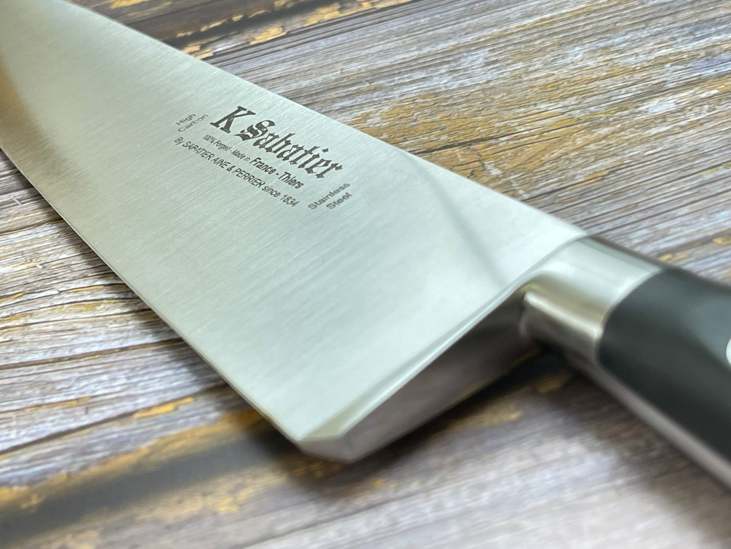 K Sabatier Authentic Chef's Knife 25cm - HIGH CARBON STEEL - Made in France