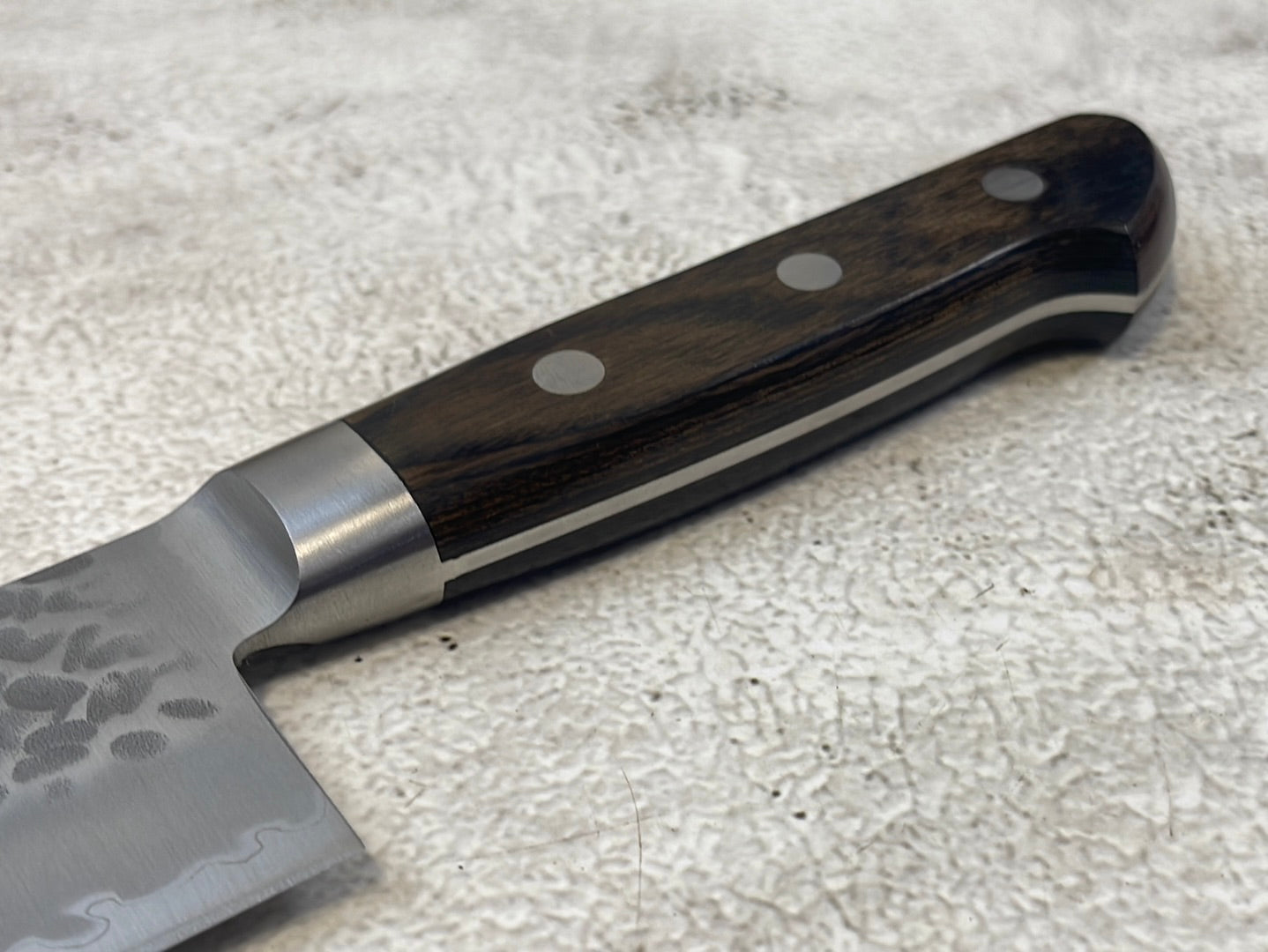 Tsunehisa Aokami Super Gyuto 210mm Brown Pakka Wood Handle - Made in Japan 🇯🇵