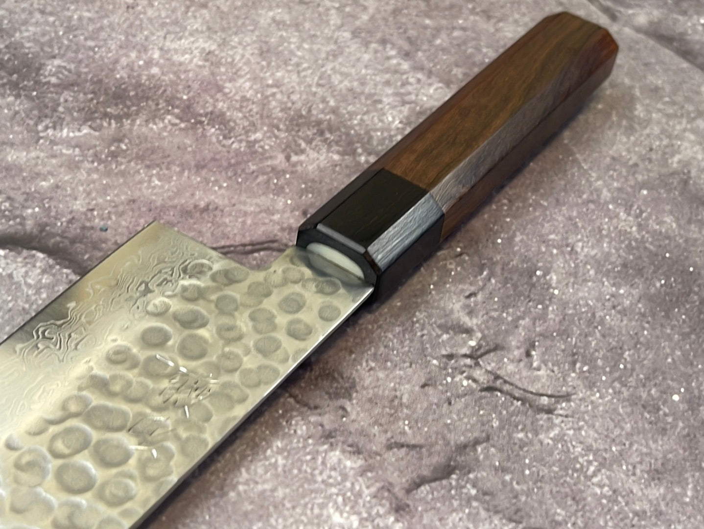 Yoshimune Gyuto Damascus Hammered Finish Knife 240 mm (9.4 in) Stainless clad Aus10