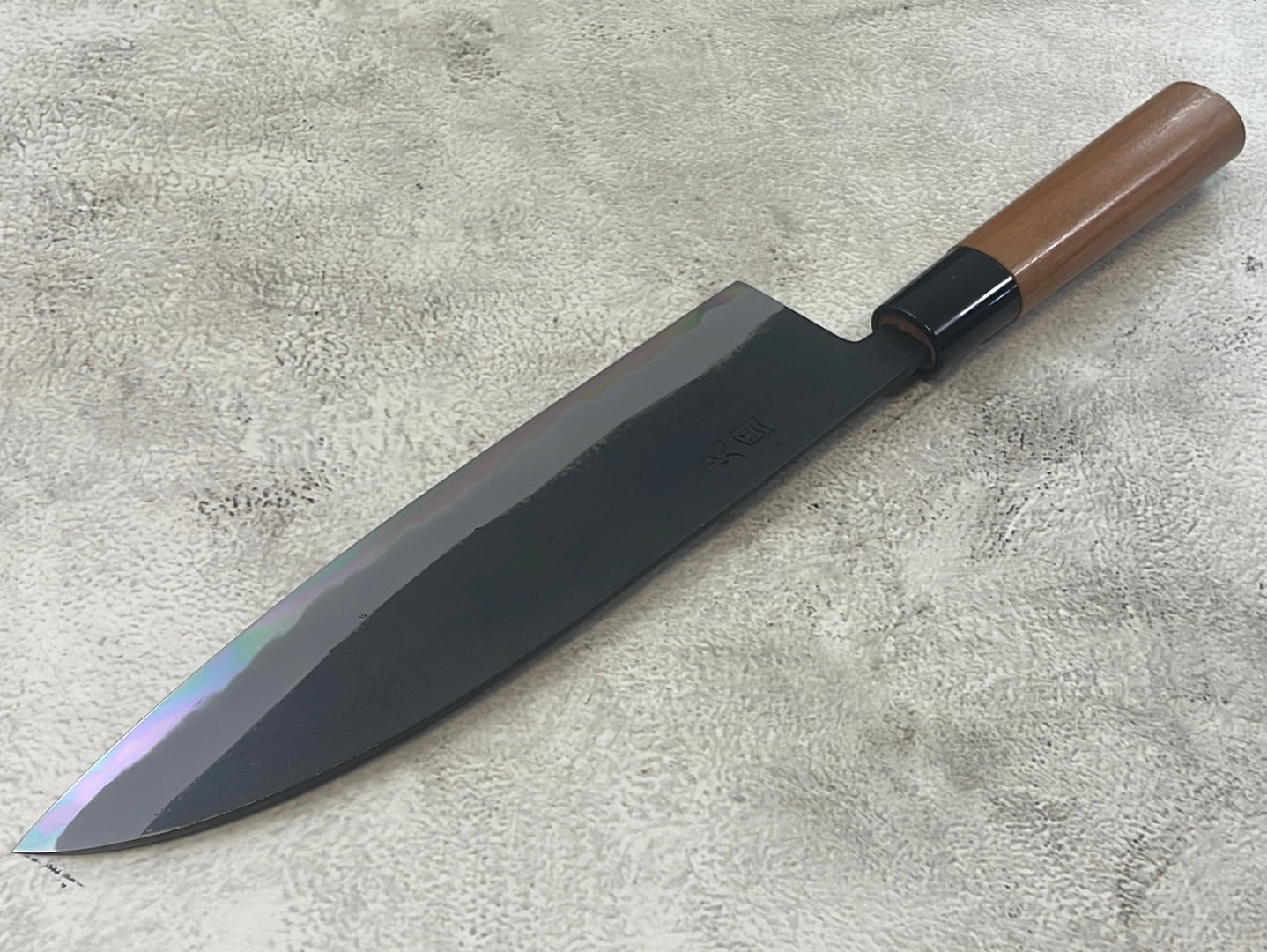 Hinokuni Shirogami #1 Santoku Knife 210mm Cherry Wood Handle - Made in Japan 🇯🇵