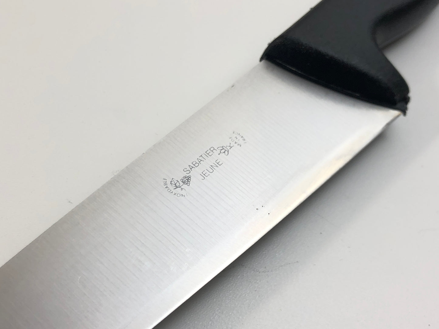 Vintage Sabatier Jeune Inox Steel 190mm Chef Knife Plastic Handle Made In France 07