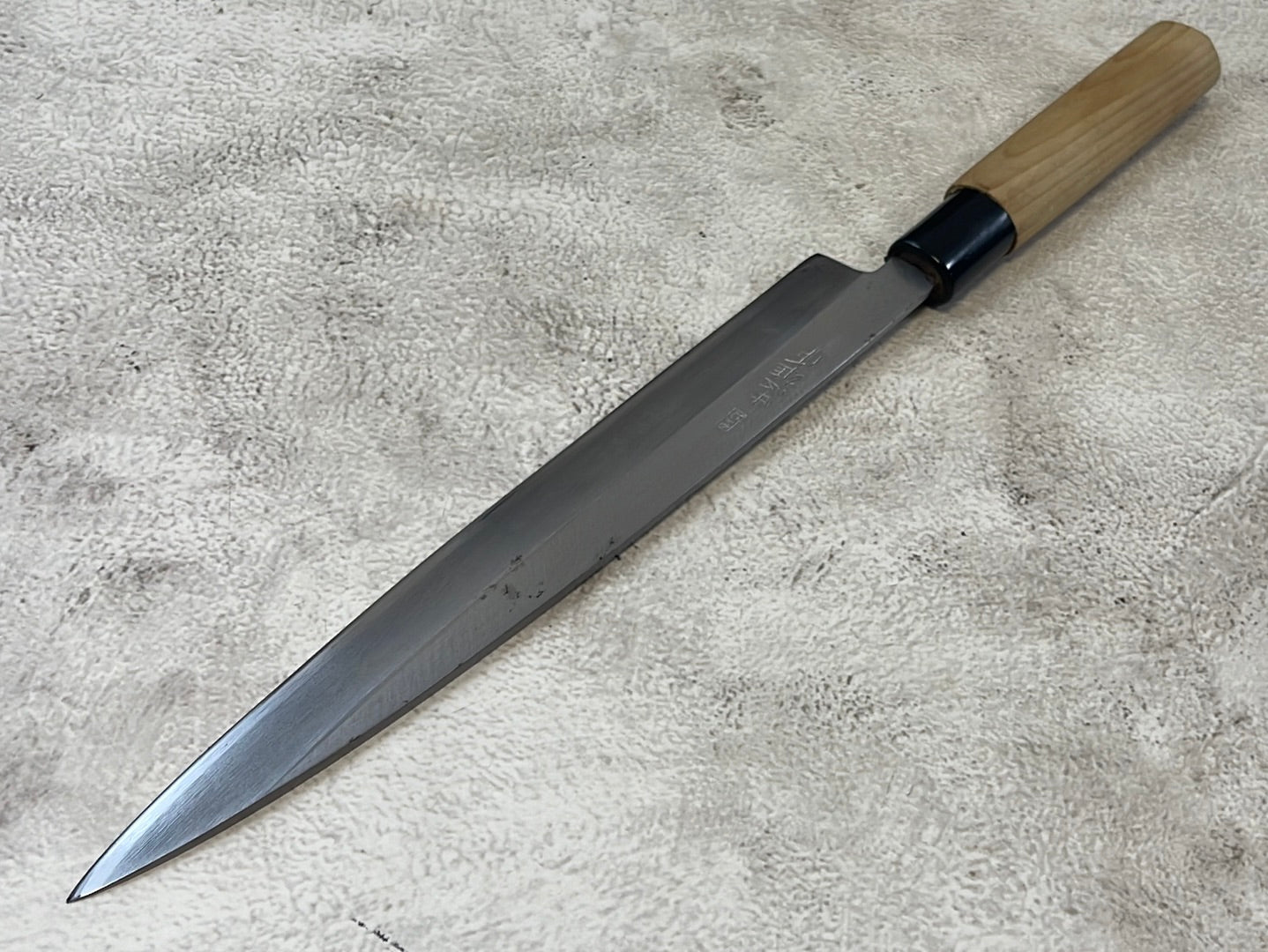 Vintage Japanese Yanagiba Knife 200mm  Made in Japan 🇯🇵 Carbon Steel 1156