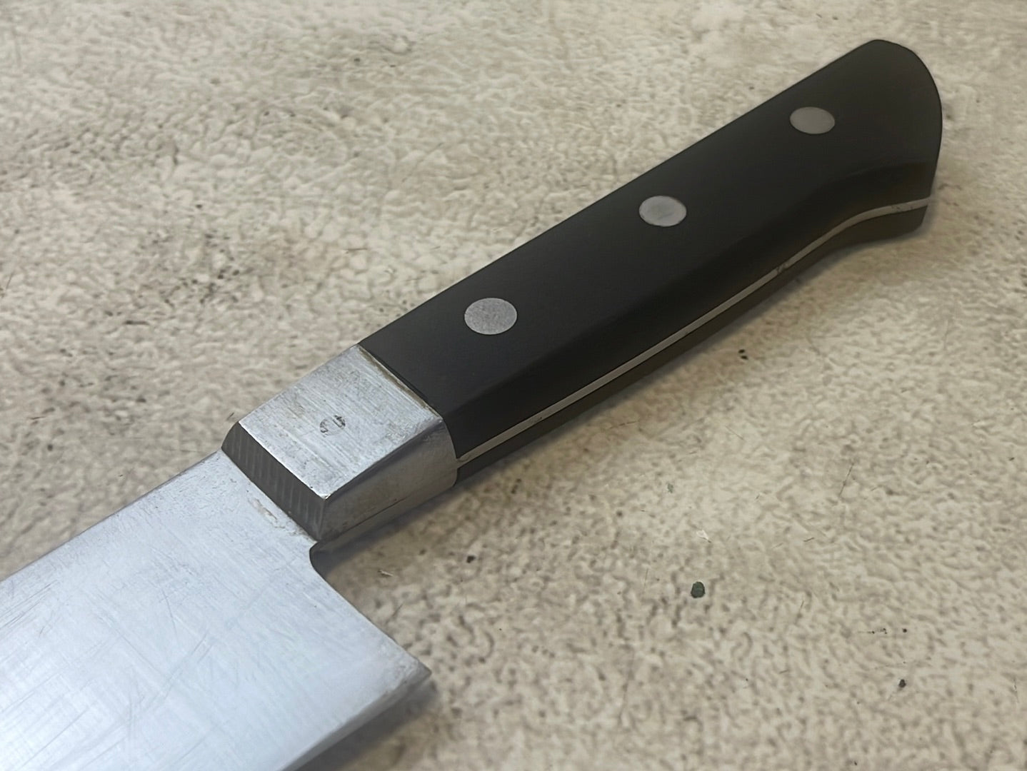 Vintage Japanese Santoku Knife 160mm Made in Japan 🇯🇵 High Carbon Steel 1109