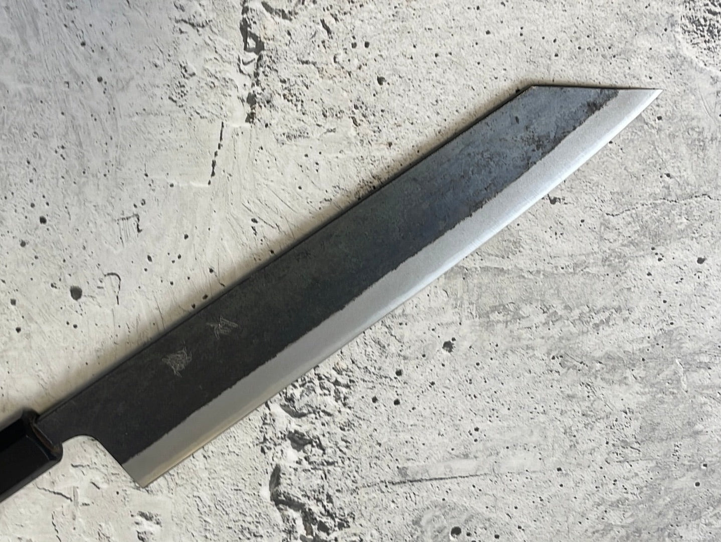 Yoshimune Kiritsuke Kurouchi 240 mm (9.4 in) Aogami (Blue) #2 Double-Bevel