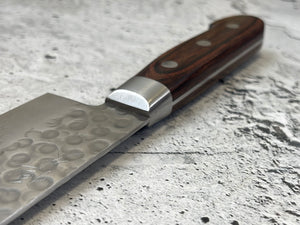 Tsunehisa VG10 33layers Damascus Steel Nakiri 180mm Brown Pakka Wood Handle - Made in Japan 🇯🇵
