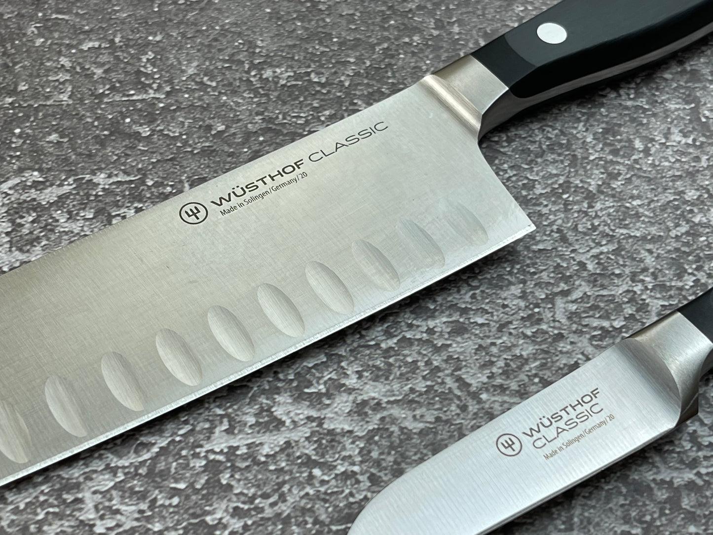 Wüsthof Classic 2-piece Santoku Knife Set