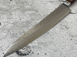 Tsunehisa VG10 Brown Pakka Sujihiki Knife 240mm - Made in Japan 🇯🇵