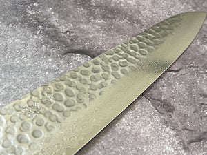 Yoshimune Gyuto Damascus Hammered Finish Knife 240 mm (9.4 in) Stainless clad Aus10