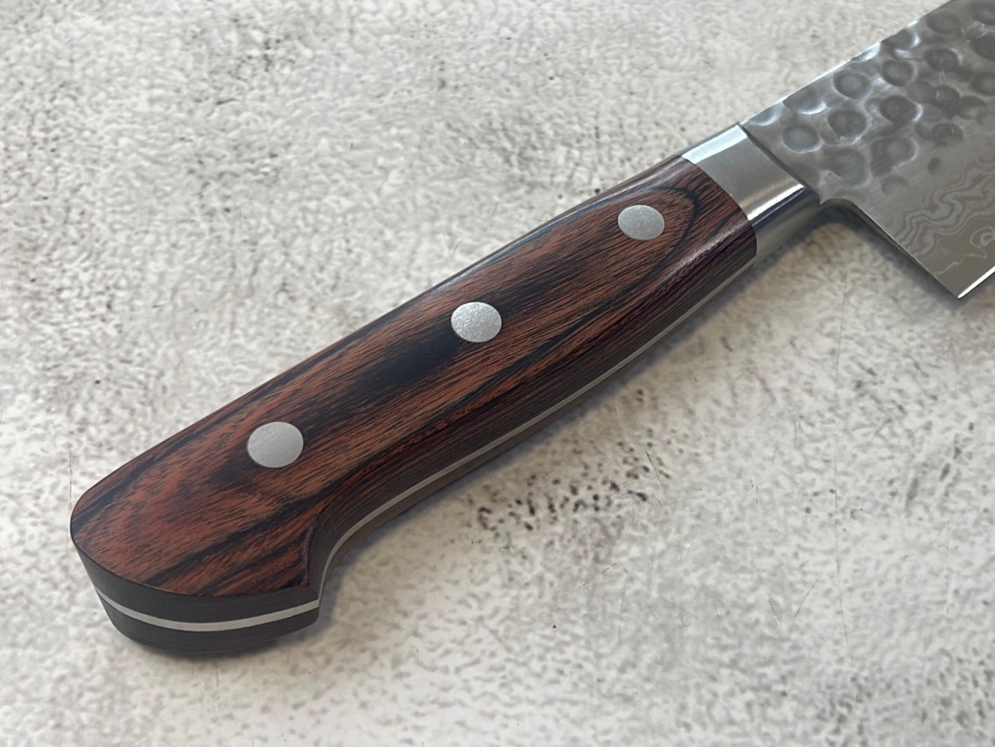 Tsunehisa VG10 Brown Pakka Gyuto Knife 210mm - Made in Japan 🇯🇵