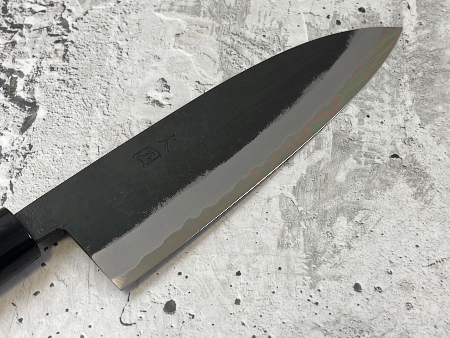 Hinokuni Shirogami #1 Santoku Knife 180mm Cherry Wood Handle - Made in Japan 🇯🇵