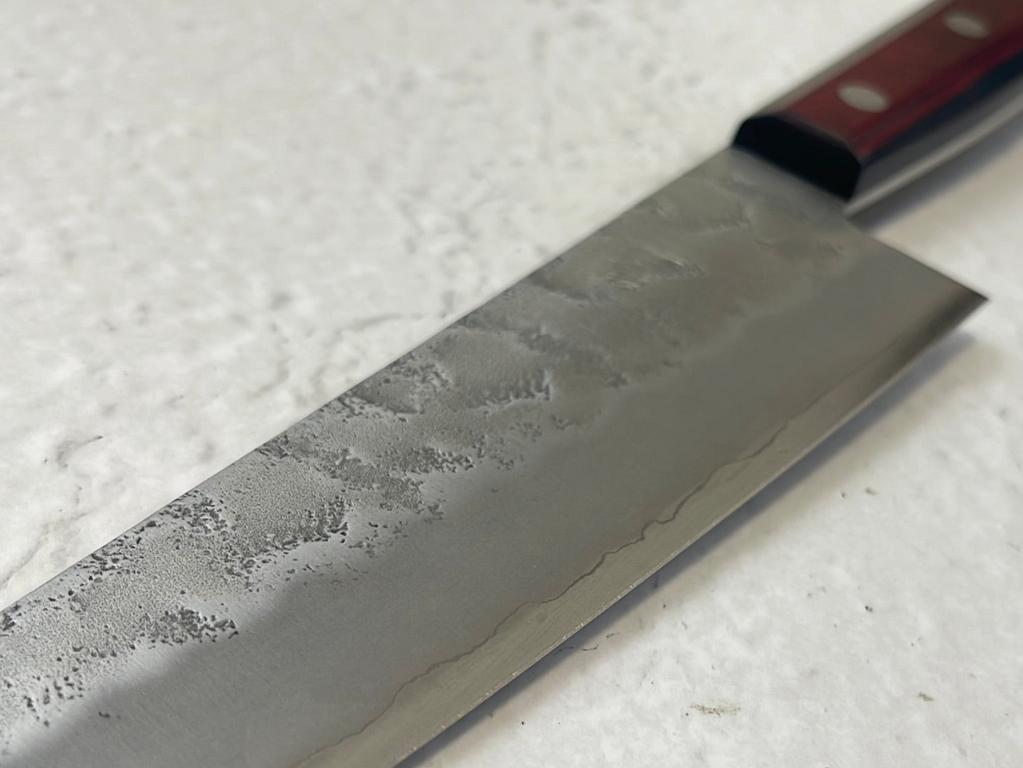 Tsunehisa G3 Nashiji Red Gyuto 180mm - Made in Japan 🇯🇵