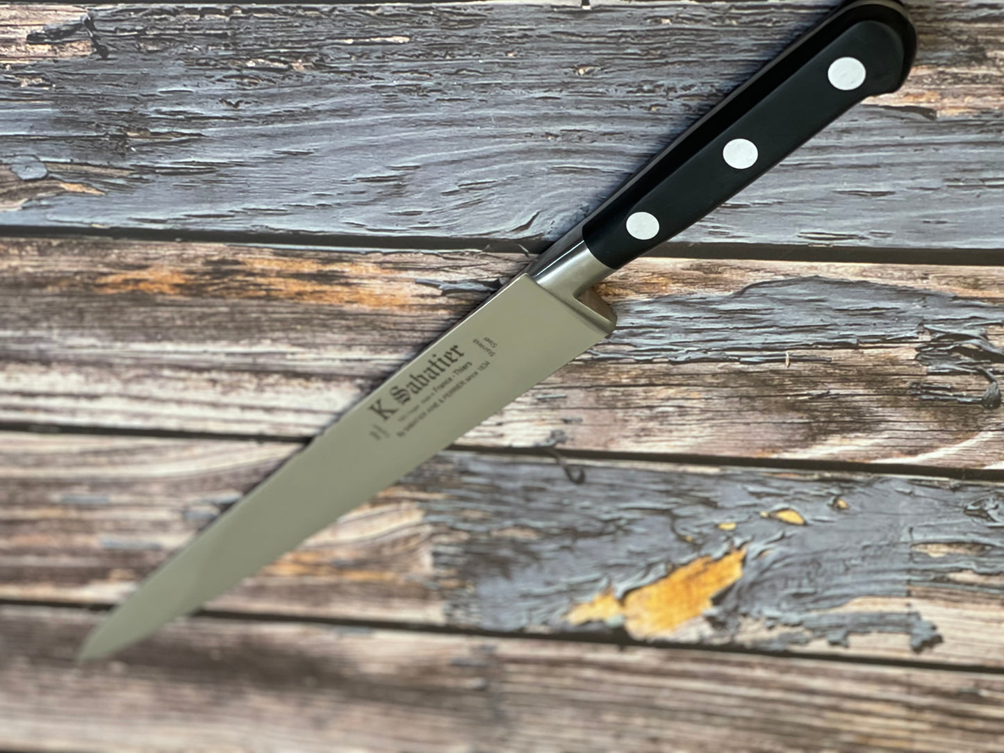 K Sabatier Authentique Slicing Knife 250mm - HIGH CARBON STEEL Made In France