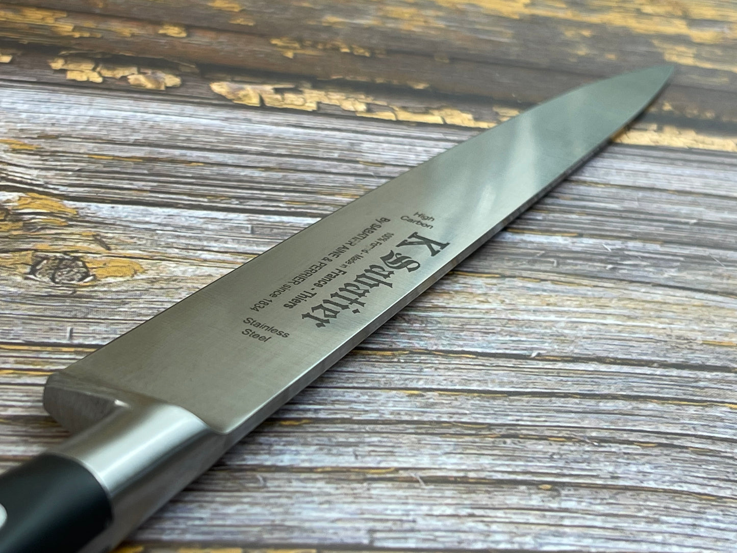 K Sabatier Authentique Slicing Knife 200mm - HIGH CARBON STEEL Made In France