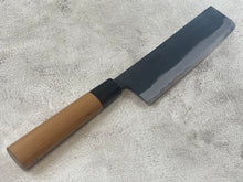 Load image into Gallery viewer, Hinokuni Shirogami #1 Nakiri Knife 180mm Cherry Wood Handle - Made in Japan 🇯🇵