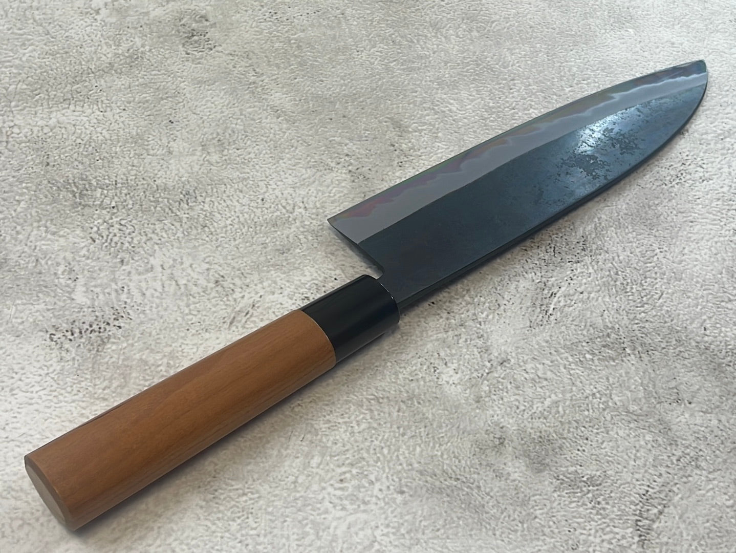 Hinokuni Shirogami #1 Santoku Knife 210mm Cherry Wood Handle - Made in Japan 🇯🇵
