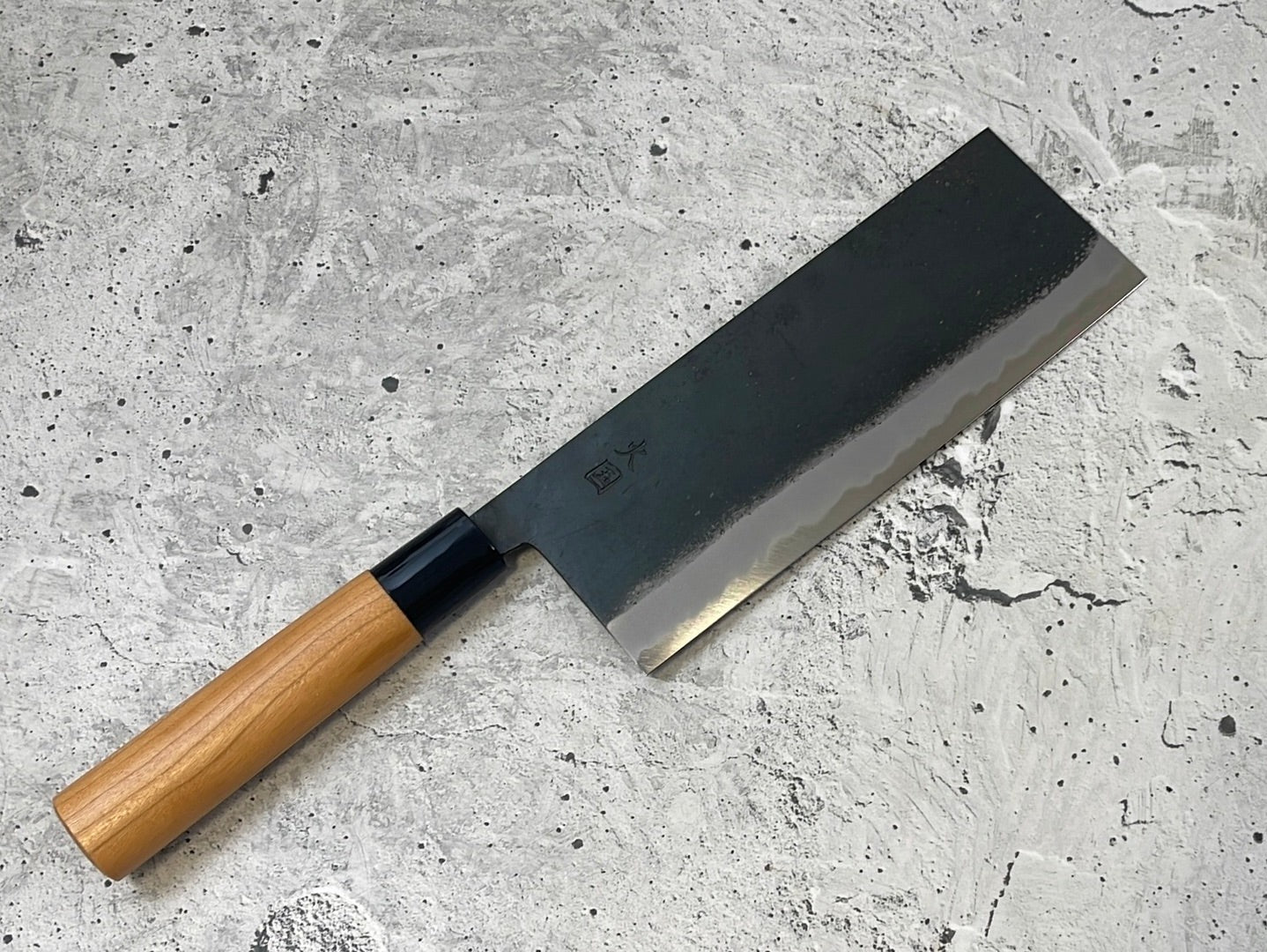 Hinokuni Shirogami #1 Chuka Knife 180mm Cherry Wood Handle - Made in Japan 🇯🇵