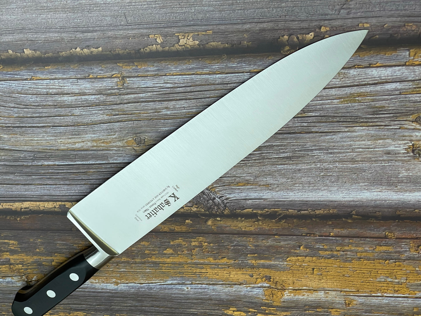 K Sabatier Authentique Cooking Knife 300mm - HIGH CARBON STEEL Made In France