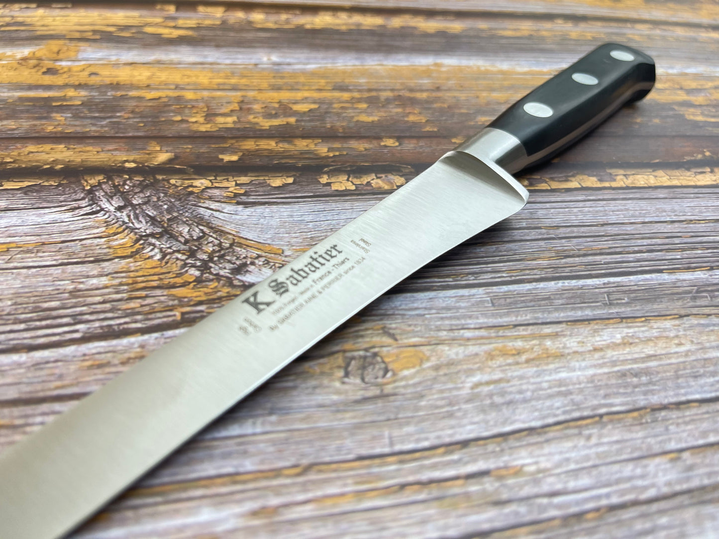K Sabatier Authentique Salmon Slicing Knife 300mm - HIGH CARBON STEEL Made In France