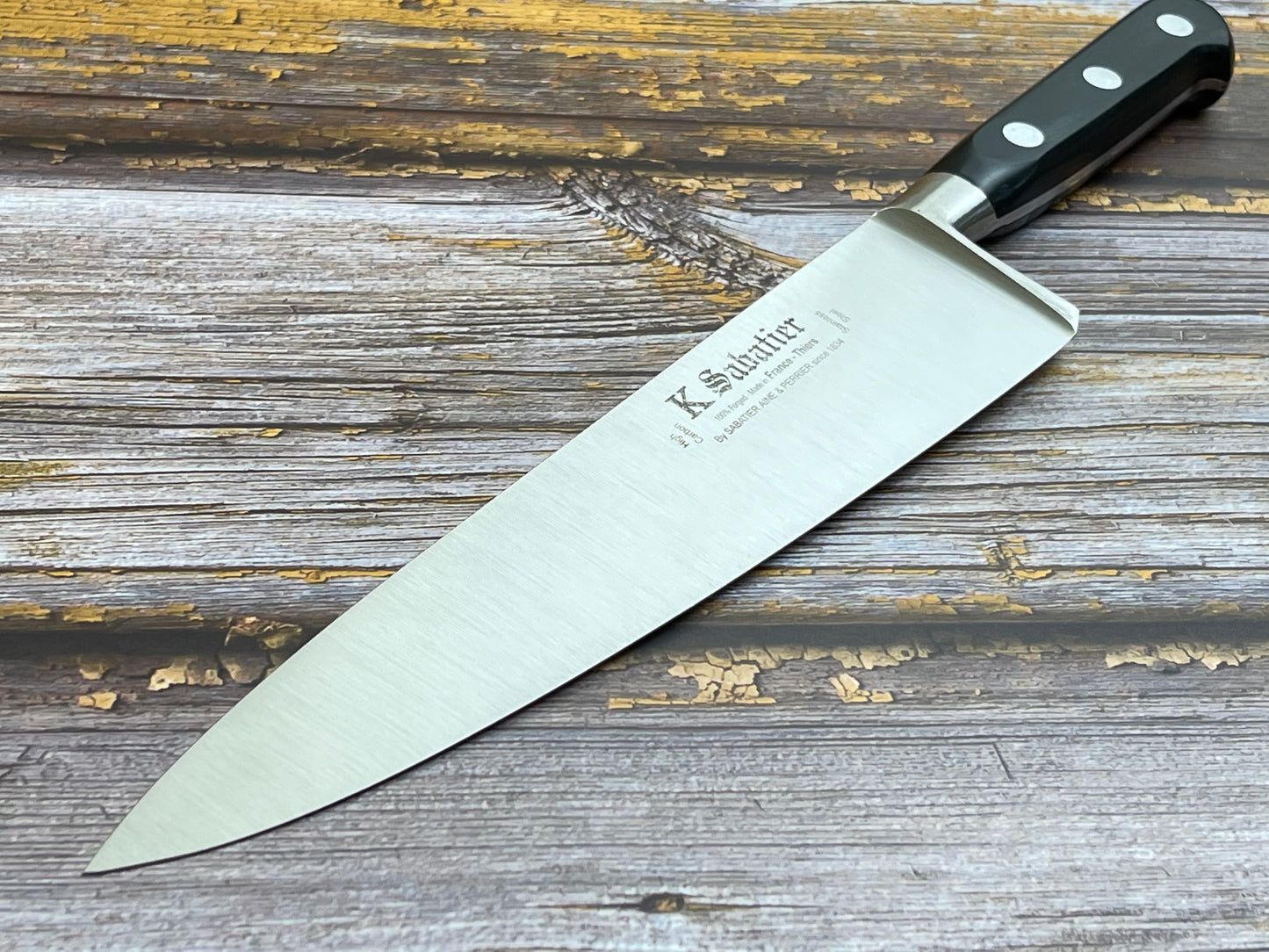 K Sabatier Authentique Chef's Knife 23cm - HIGH CARBON STEEL Made In France