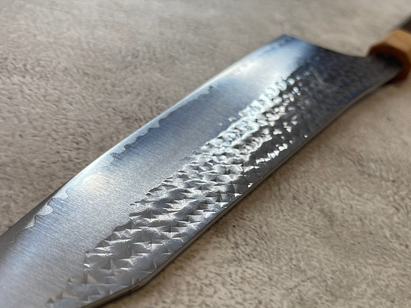 Yu Kurosaki R2(SG2) Hammered SENKO-EI WA RS8H Japanese Gyuto 240mm with Brown-Ring Octagonal Handle