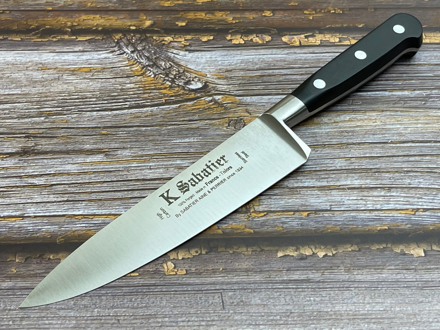 K Sabatier Authentique Chef's Knife 150mm - HIGH CARBON STEEL Made In France