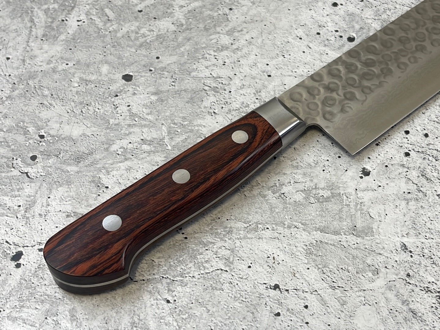 Tsunehisa VG10 33layers Damascus Steel Nakiri 180mm Brown Pakka Wood Handle - Made in Japan 🇯🇵
