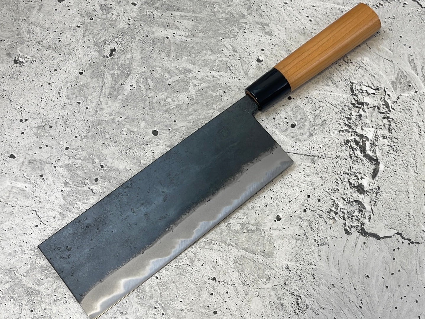 Hinokuni Shirogami #1 Chuka Knife 180mm Cherry Wood Handle - Made in Japan 🇯🇵